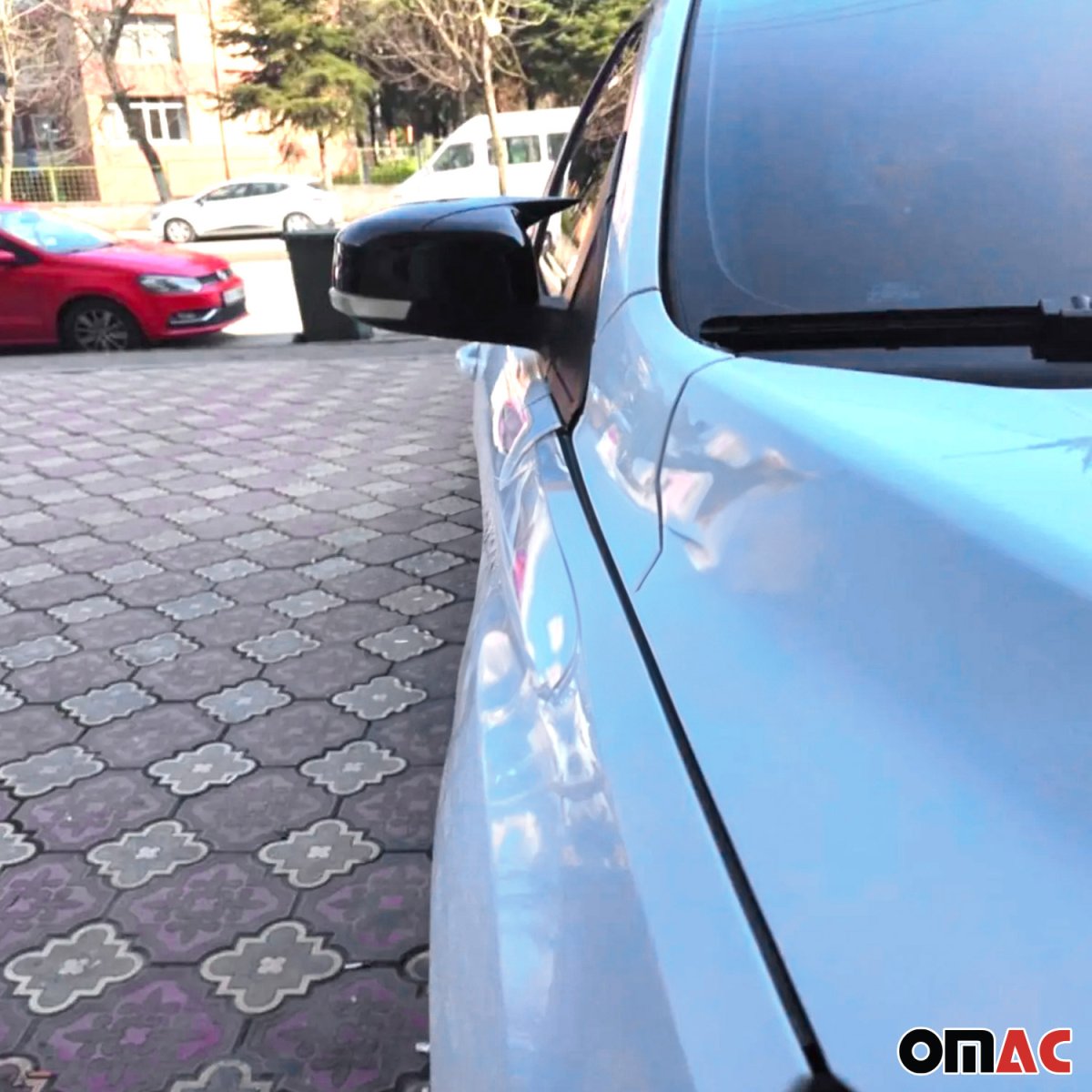 Ford Mondeo Mirror Cover - Omac - Bat Model - Gloss Piano Black - '08-'14